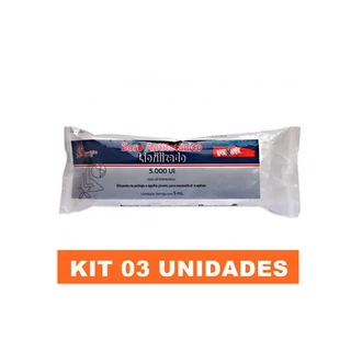 Kit 03 Soro Antitetânico Liofilizado Lema Injex