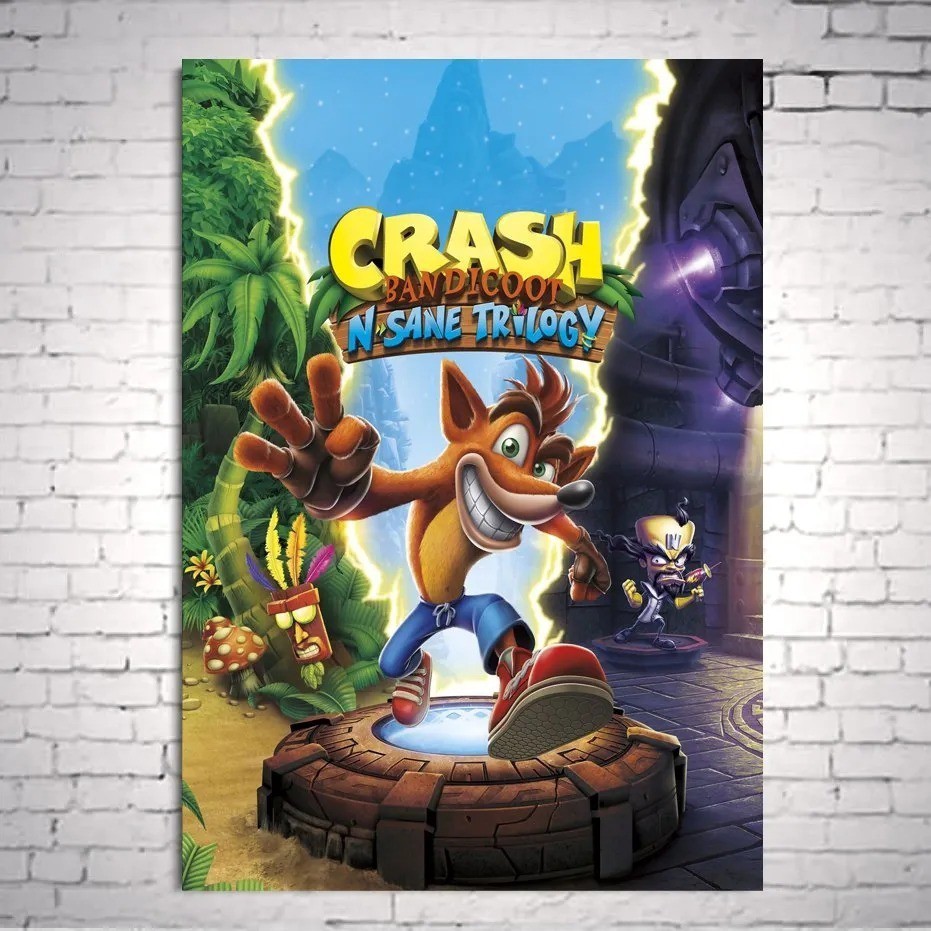 Poster Cartaz Decorativo Crash Bandicoot N Sane Trilogy A3 | Shopee Brasil