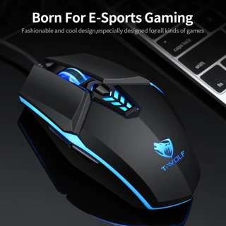 Mouse Game T-WOLF G510 3200dpi Led RGB Óptico USB 6 Botões Ajustável Dpi