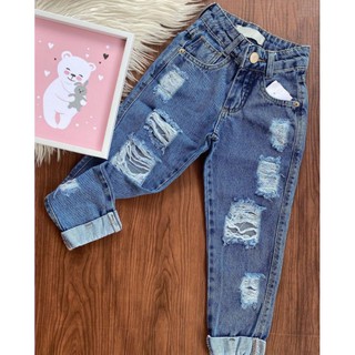 Calça Jeans Juvenil  Roupa Infantil para Menina Mellody Nunca