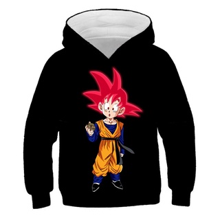 Novo Dragon Ball Super Saiyan 3D Moletom Com Capuz Filho Goku Vegeta  Estampa De Desenho Primavera Outono Unissex Manga Longa Anime Blusas