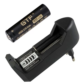 Bateria Li-Ion 14500 3.7 V 900 Mah com carregador GTF