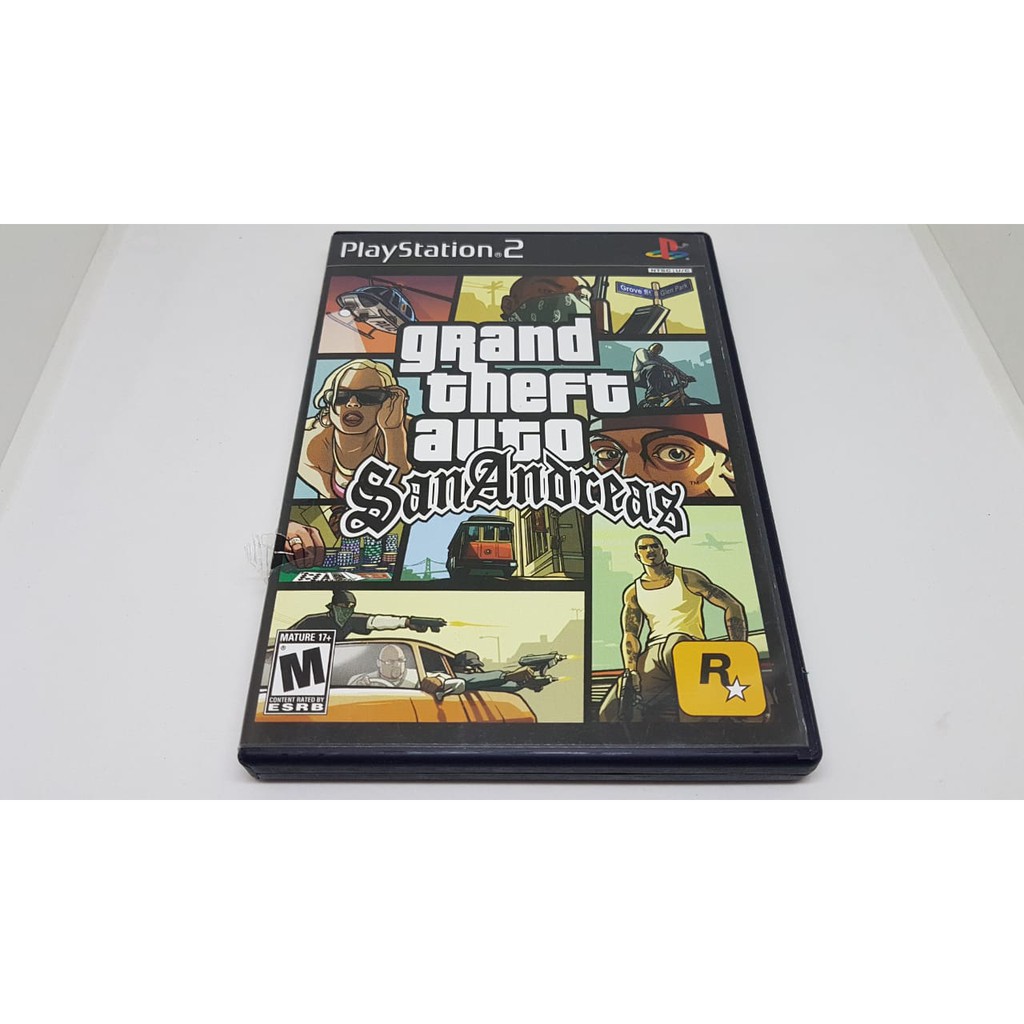 Jogo GTA San Andreas Completo Original Black label PS2