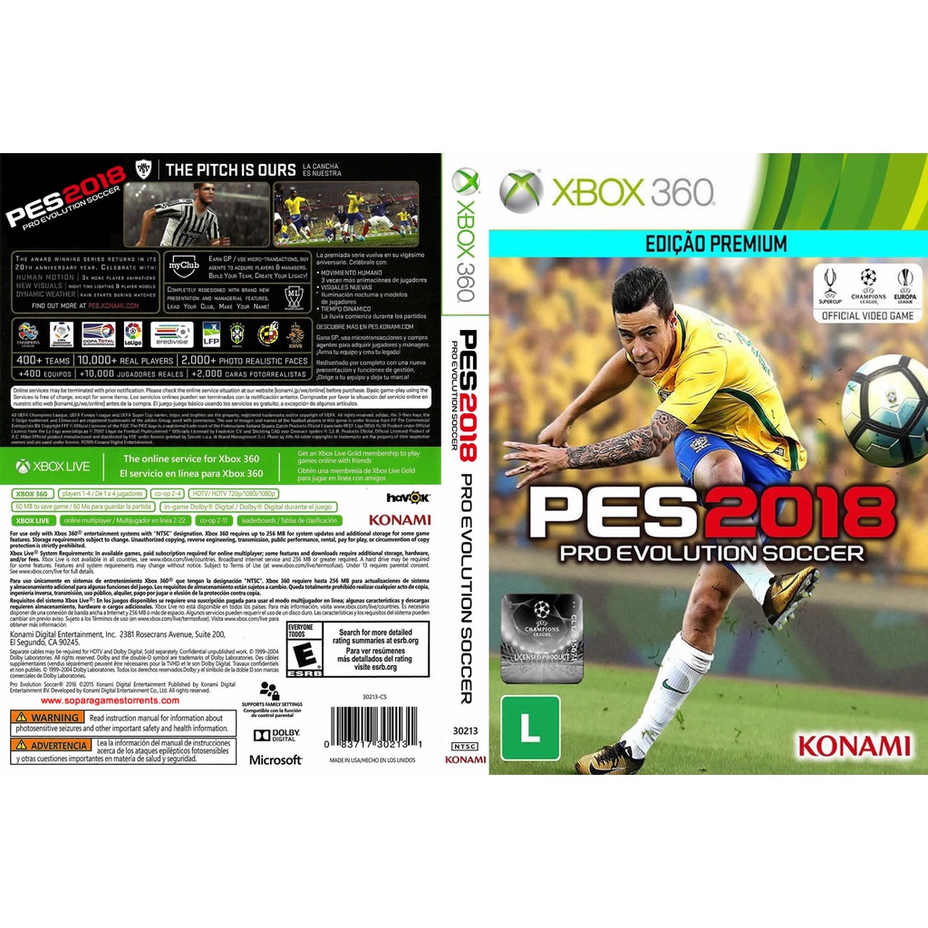 Pes 2018 xbox 360 download pen drive