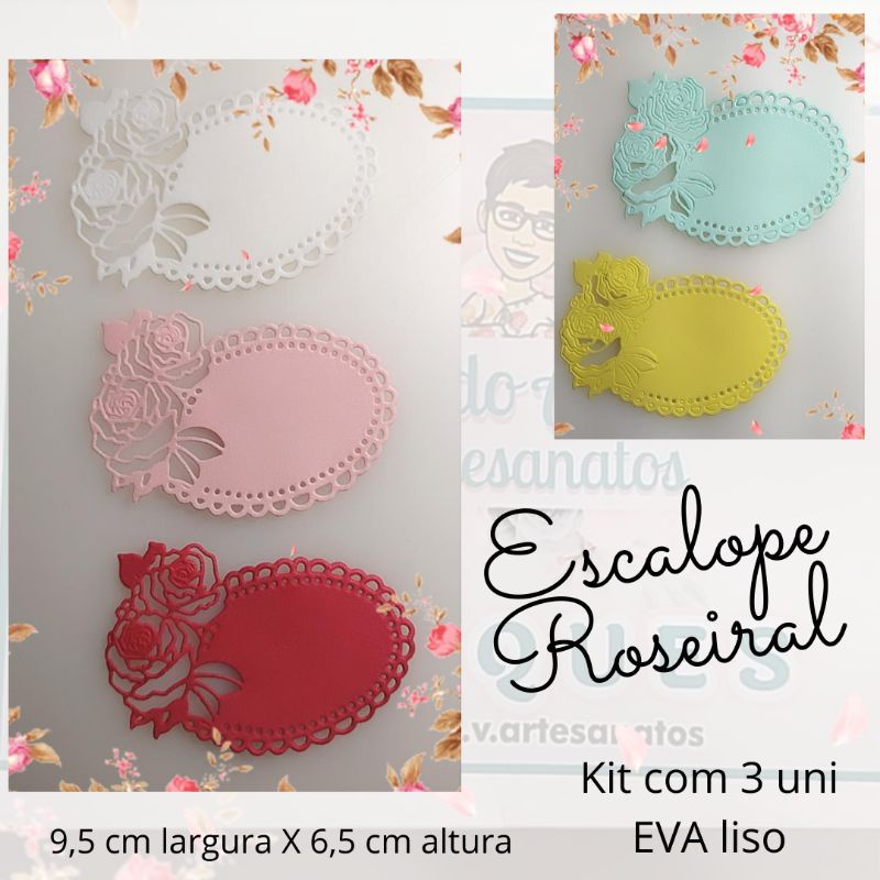 Escalope Roseiral Aplique Em Eva Shopee Brasil 9935