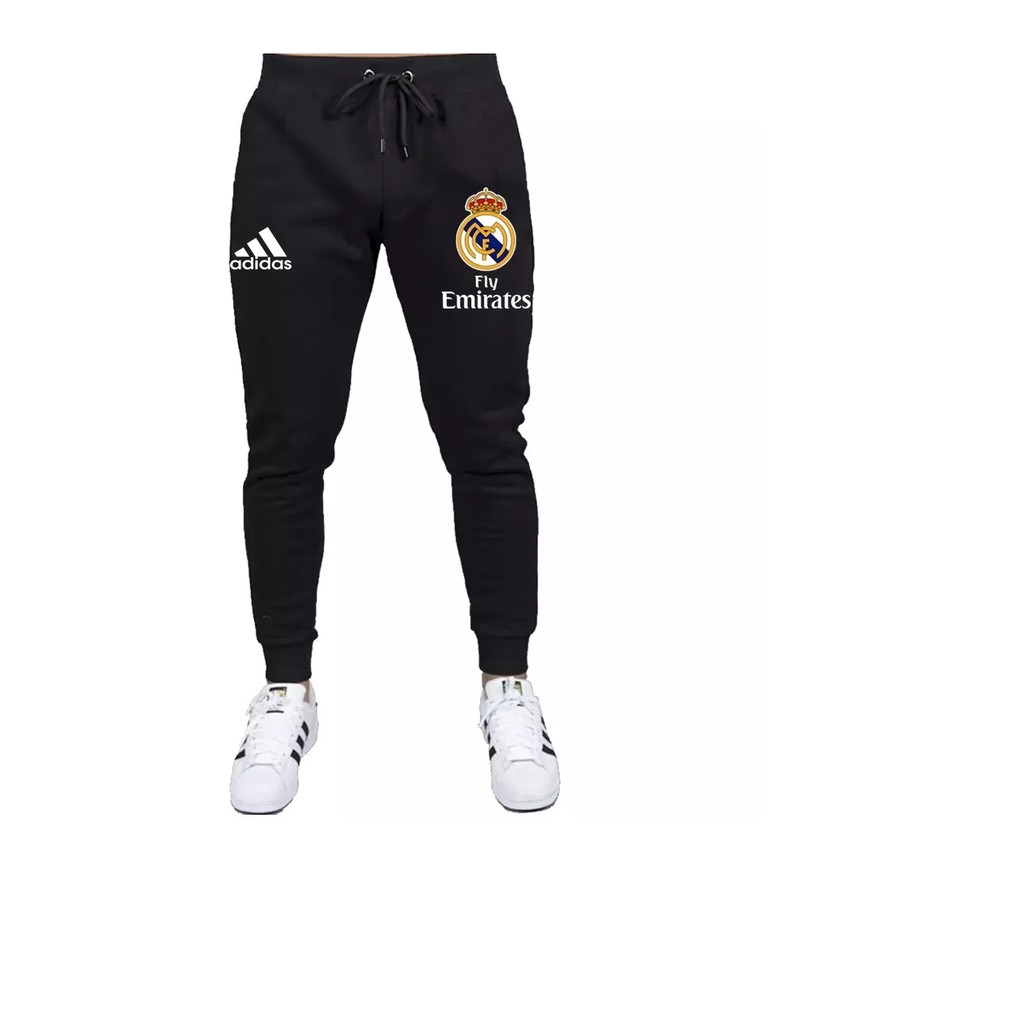 Calça Moletom Skinner Futebol Time Real Madrid Real Karim Benzema Unissex