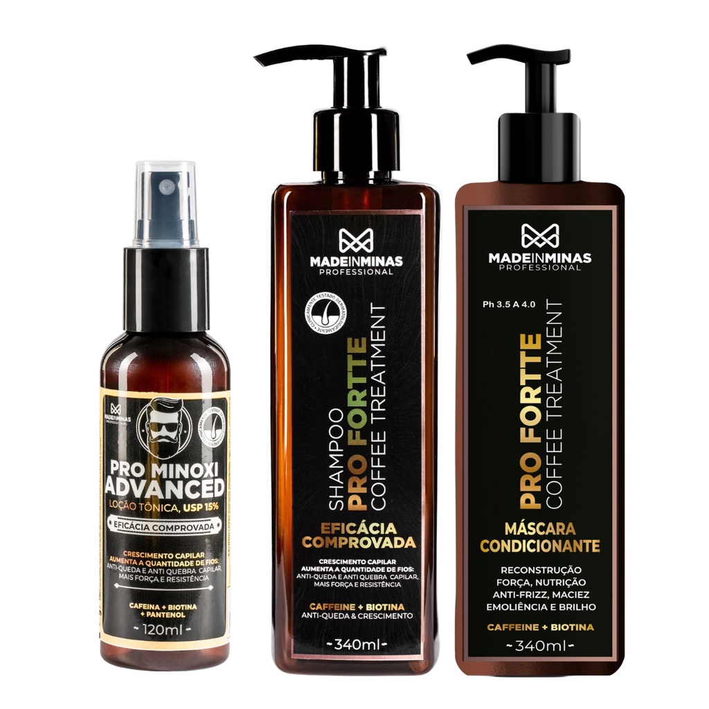 Kit Pro Fortte Completo Super Tratamento Antiqueda Capilar | Shopee Brasil