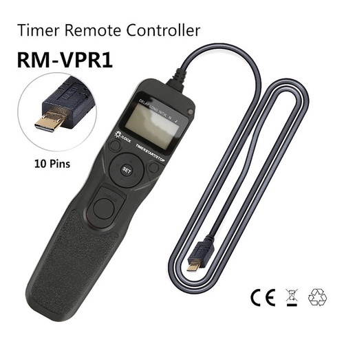 Télécommande Obturateur Sony RM-VPR1 - Câble 90 Cm Compatible A7 III, A7R, A7S - Pour Photo Longue Exposition & Macrophotographie