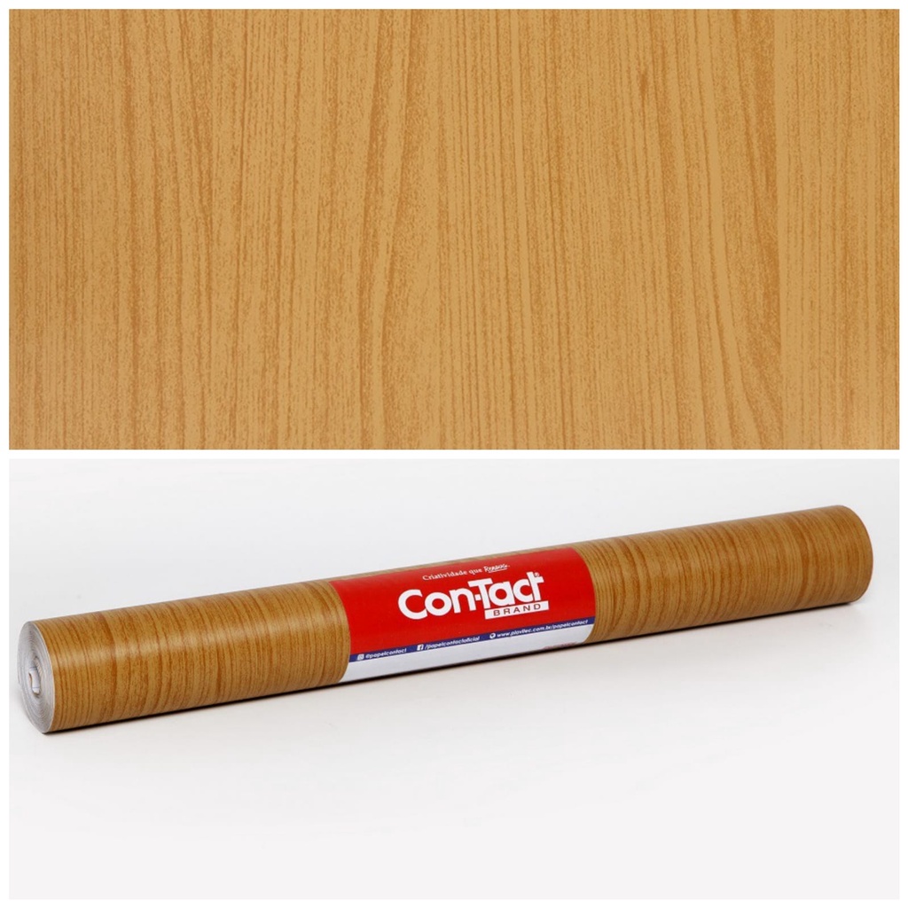 Papel Adesivo Contact Autocolante Madeira Cerejeira 45cm x 2m | Shopee ...