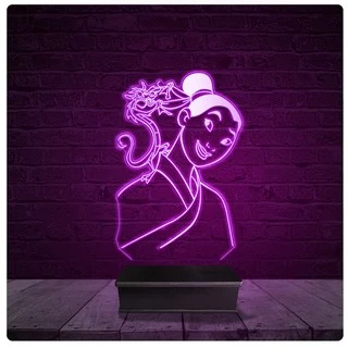 Luminária e Abajur Acrílico Led - Disney Mulan 01