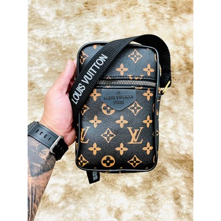 Bolsa Bag Lateral Shoulder Pochete com ziper Masculino Alça regulável