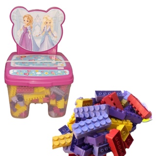 Cadeirinha Infantil Com Blocos de Montar 160 peças Cadeira Infantil Blocos  de Montar Brinquedo Encaixe
