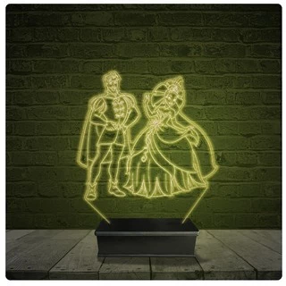 Led Luminária Acrílico Abajur - Cinderela 5
