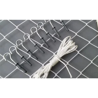 rede de proteção para janela e sacadas ( kit competo)