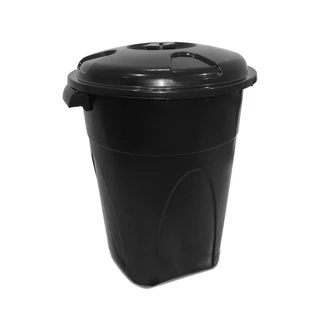 Lixeira Cesto Cesta Lixo 100 Litros Reforcado Preto Alca Reforcada