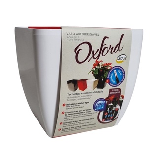 Vaso Autoirrigável Oxford 16cm Com Sistema Antidengue Okla