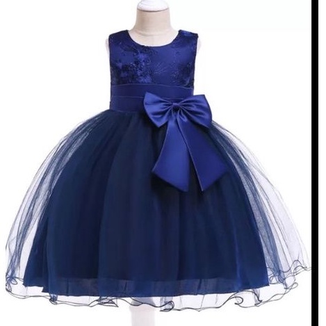 Vestido de festa hot sale azul marinho infantil