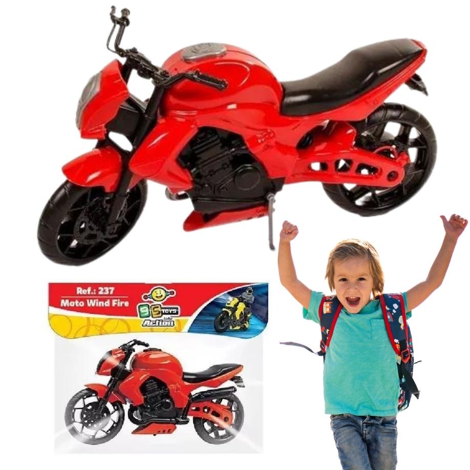 Brinquedo Moto Wind Fire Menino Criança + 3 Anos