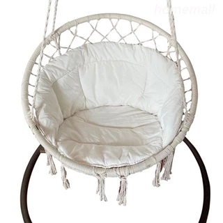 HO Macrame Almofadas De Linho De Algodão Sofá Com Borlas Para Cadeira De Rede Pendurada Assento De Baloiço Sala De Estar Meditação Yoga