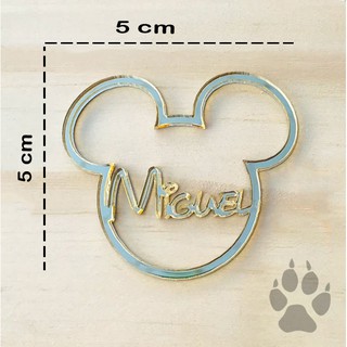 Apliques Mickey Espelhado Com Nome