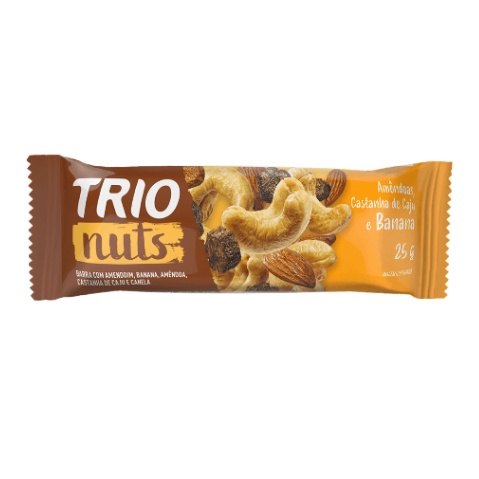 12 BARRAS DE CEREAIS TRIO NUTS 25G BANANA