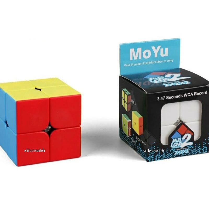 Kit 3 Cubo Mágico 2X2 Moyu Meilong 2 Profissional - Cubo Mágico