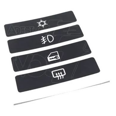 Capa Botão Ar Condicionado Celta Prisma Gm 3m 2009/16 Ve Te