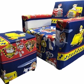 Mini sofá +mini puff infantil ESTAMPADOS brinquedos