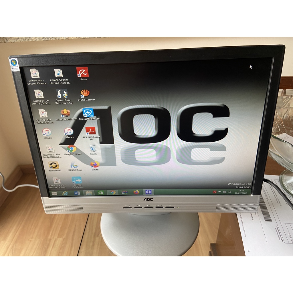 Monitor AOC 17 polegadas Vwy usado Shopee Brasil