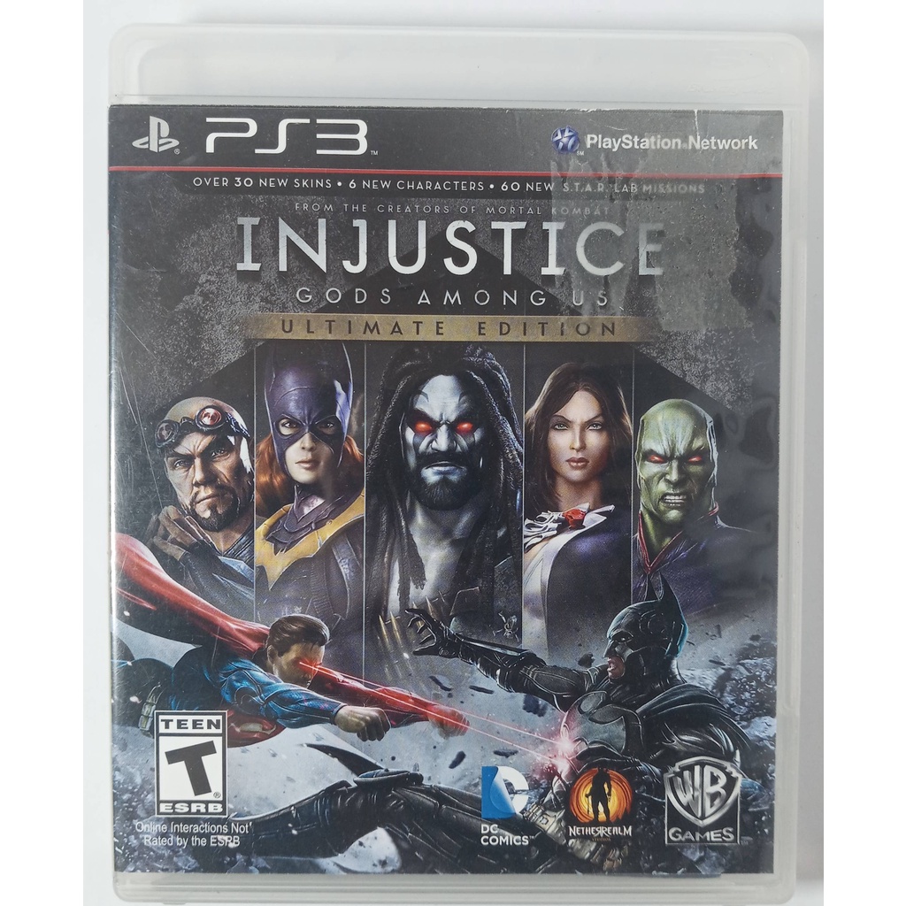 Injustice: Gods Among Us (Ultimate Edition) - PS3 Mídia Física | Shopee ...