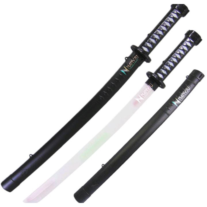 Espada de samurai de brinquedo katana com bainha ninja som e luz Já C Pilhas