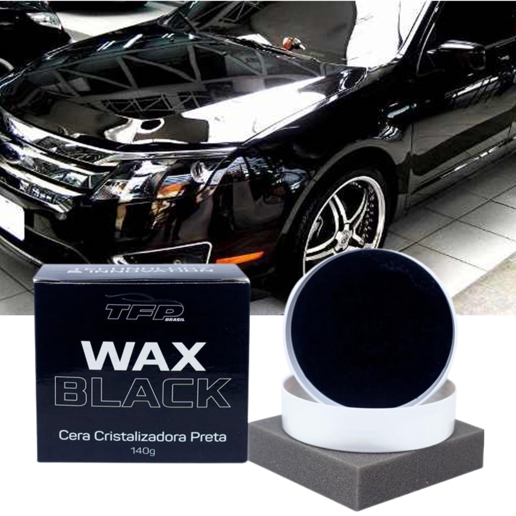 Cera Espelhamento De Carnaúba Automotiva Carro Preto Prata e Cinza Wax ...