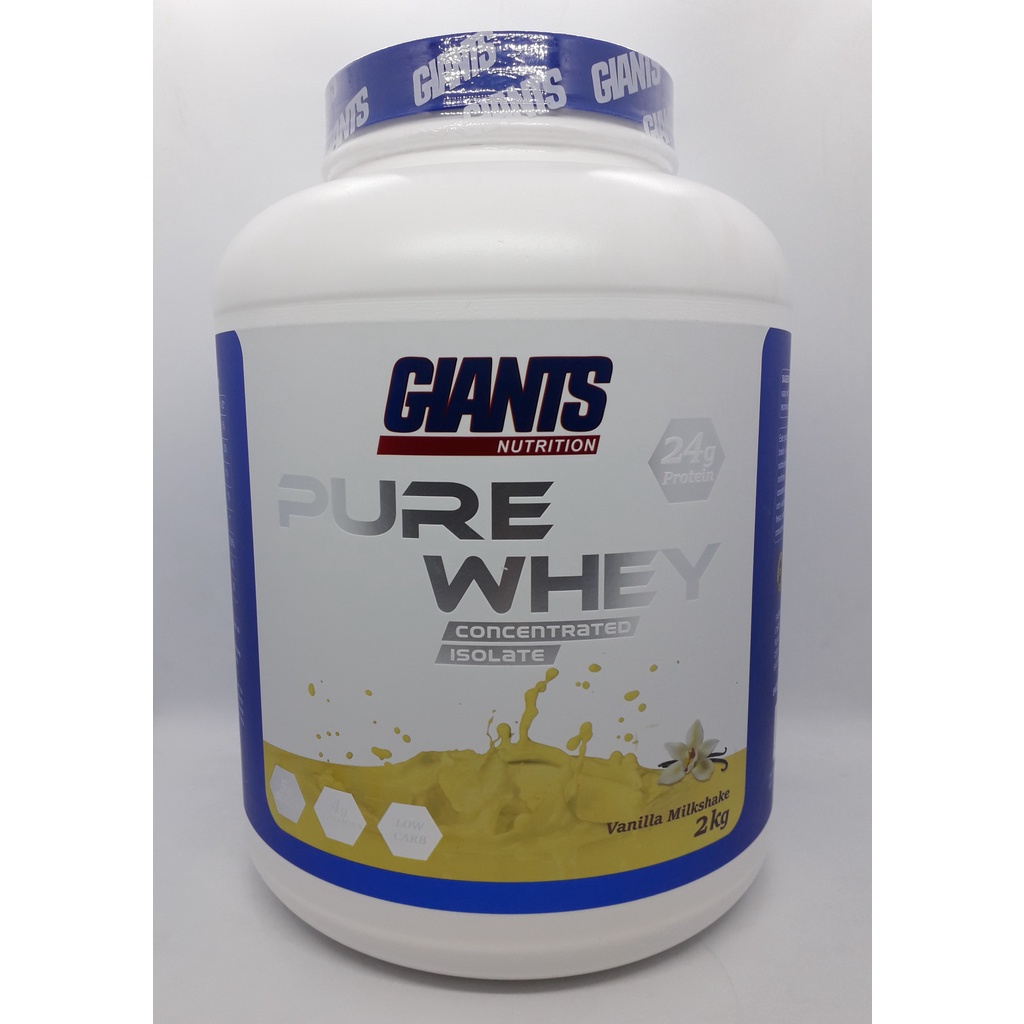 Pure Whey 2kg Giants Nutrition Whey Isolado E Concentrado – SABOR BAUNILHA