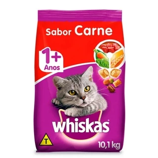 Ração Whiskas Gatos Adultos Carne 10,1kg