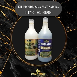 Megatrat Progressiva liso absoluto zero formol organica Megaliss Argan e Ojon 1 Litro Matizadora
