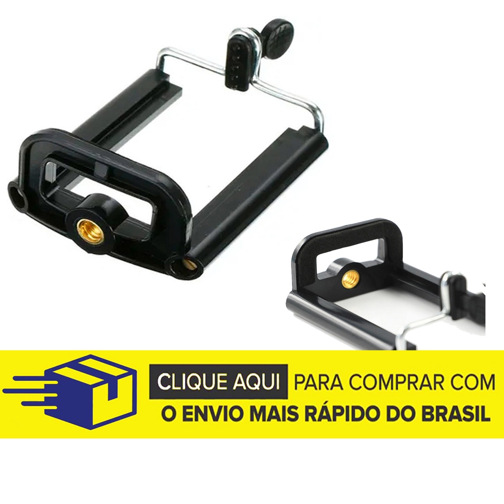 Adaptador de Tripé Câmera e Monopod para Celular Smartphone Suporte com Rosca