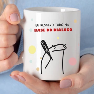 Caneca Meme Flork Dialogo