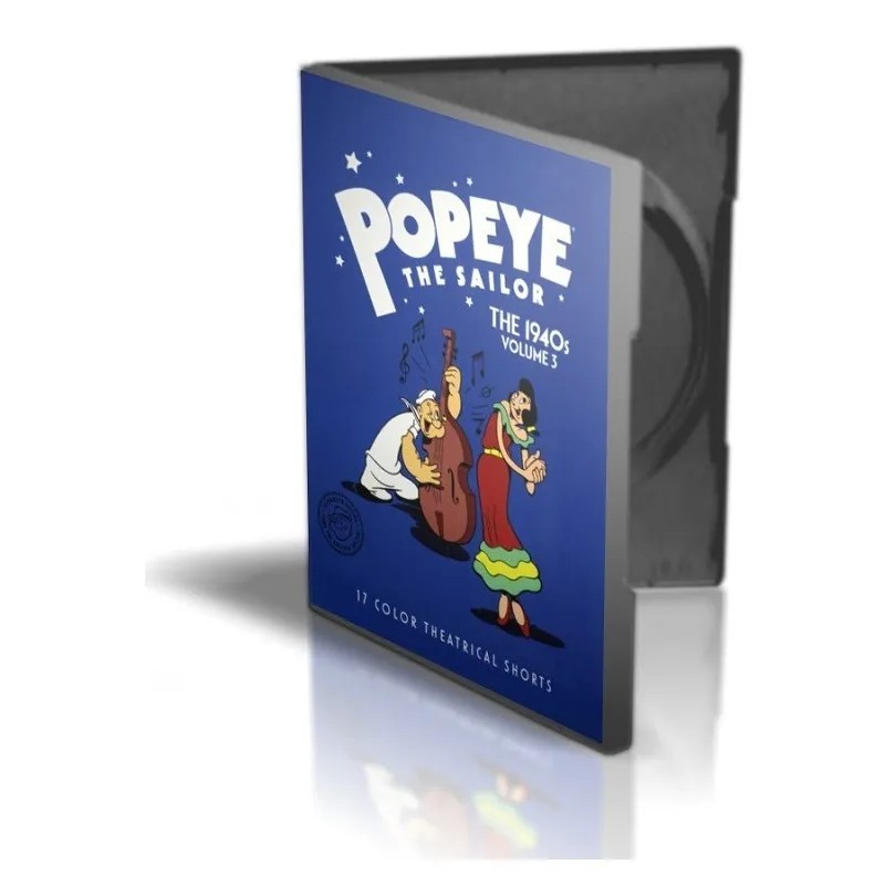 Popeye the Sailor 3 volume DVD set top