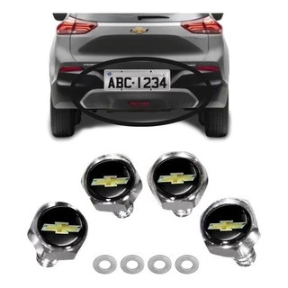 Kit Parafuso De Placa Emblema Chevrolet Tracker 2017 A 2021