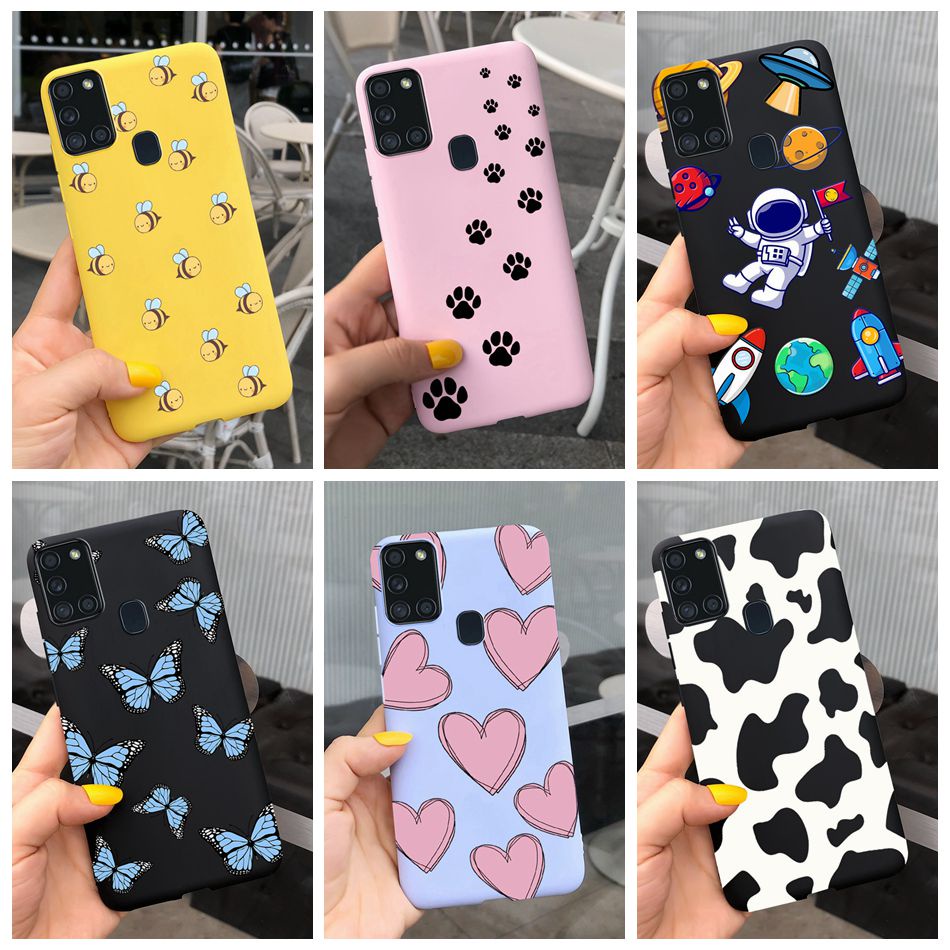 Capa De Silicone Tpu Flexível Linda Pintada Para Samsung Galaxy A21s Sm A217f A217m Samsunga21s 5716