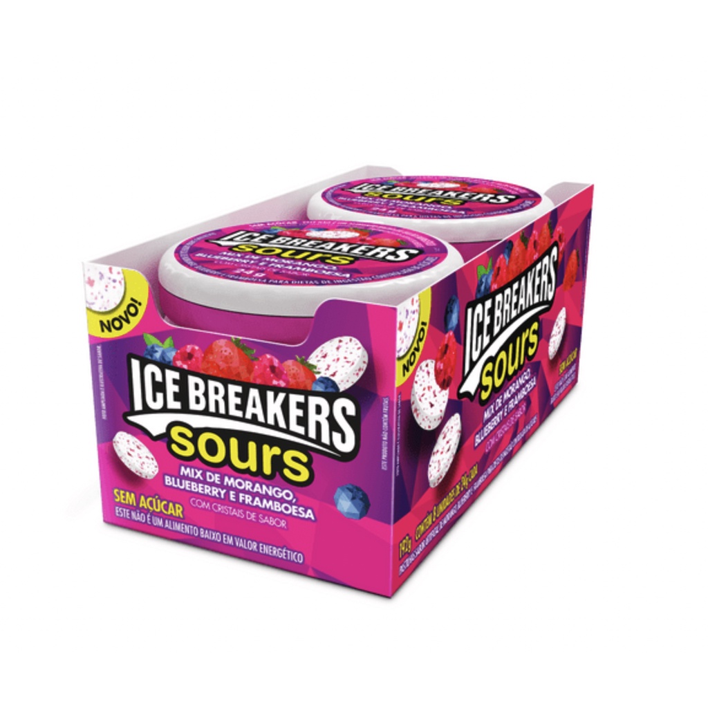 Ice Breakers Mints Sours caixa com 8 un. de 24g Shopee Brasil