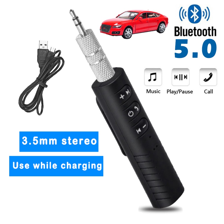 Mini Receptor De audio Bluetooth/transmisor Bluetooth Jack De 3.5 mm manos  libres/Kit Adaptador Bluetooth De Música De coche huangjie unisex