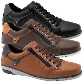 Kit 3 Pares De Sapatenis Masculino De Elastico Confortavel