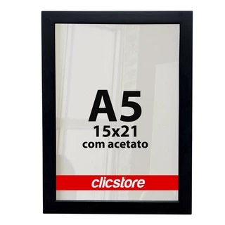 Moldura A5 15x21 Quadro Foto Acetato Poster