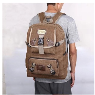 Mochila Escolar Em Lona Notebook Masculina Feminina