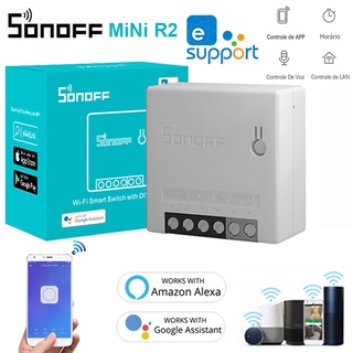 SONOFF MINI R2 DIY Two Way Smart Switch Small Body Remote Control WiFi  Switch Support An External Switch Work With Google Home/Nest IFTTT & Alexa