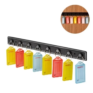 Suporte Porta Organizador de Chaves Waleu com 8 Chaveiros