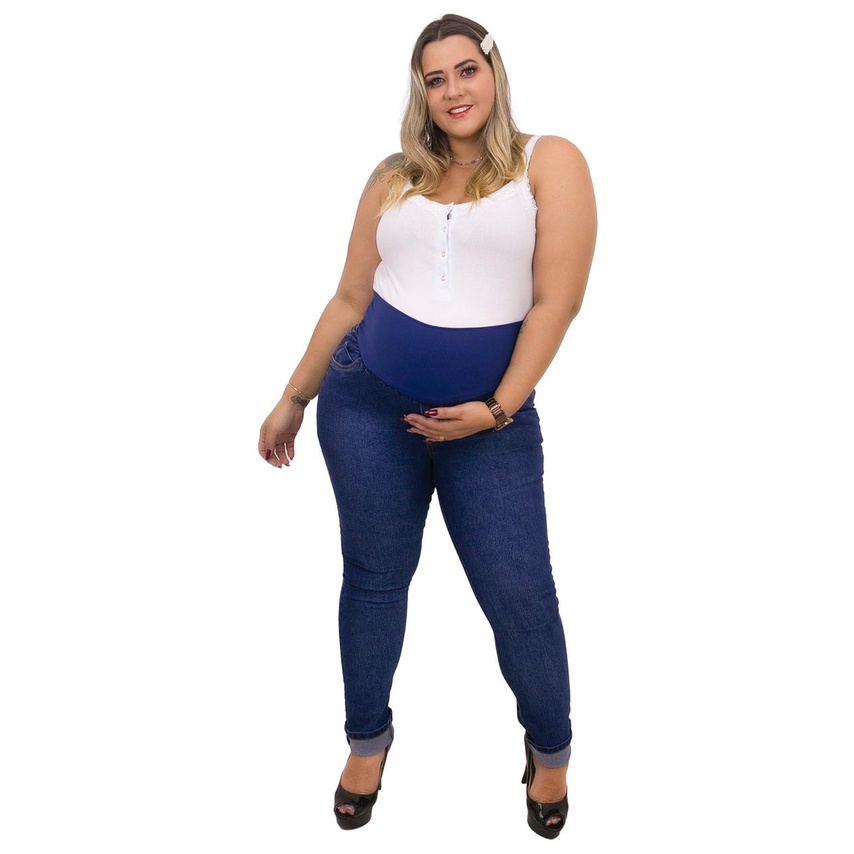 Calças jeans para gestantes clearance baratas