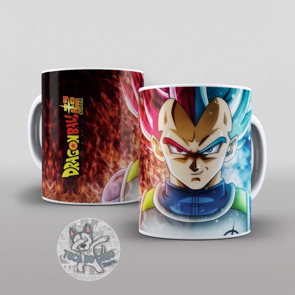 Caneca de Porcelana Vegeta Principe dos Sayajins Dragon Ball - VilelaGG -  Caneca - Magazine Luiza