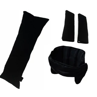 Kit 3 Peças Viagem Apoio Cabeça + Almof Cinto + Prot De Cinto